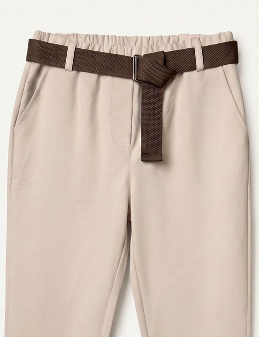 Pantalón jogger beige