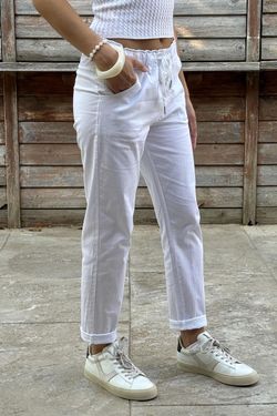 Pantalón jogger blanco