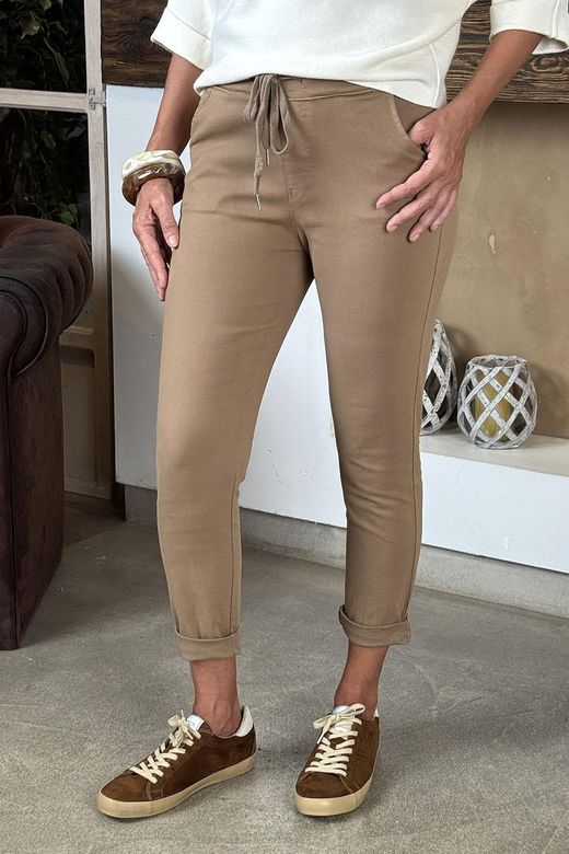 Pantalón jogger cámel
