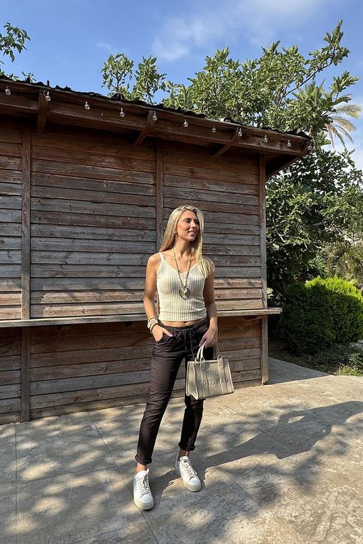 Pantalón jogger marrón chocolate