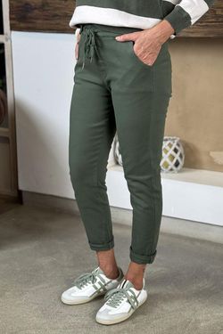 Pantalón jogger verde kaki