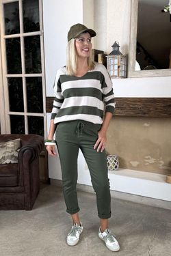 Pantalón jogger verde kaki