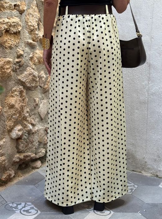 Pantalón lunares amarillo-negro