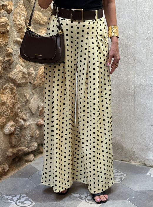 Pantalón lunares amarillo-negro