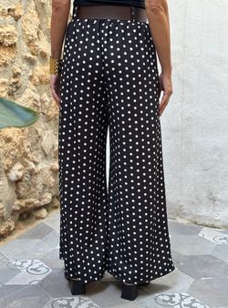 Pantalón lunares negro-blanco