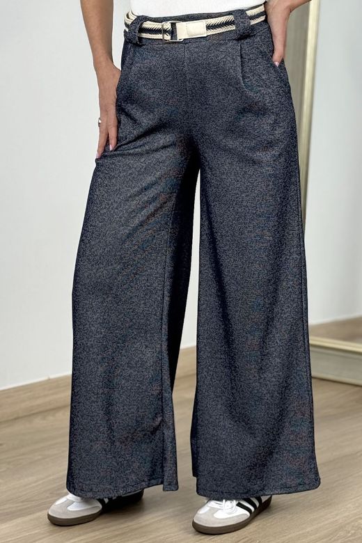 Pantalón palazzo denim azul