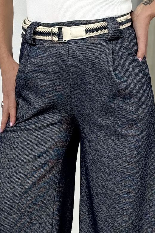 Pantalón palazzo denim azul