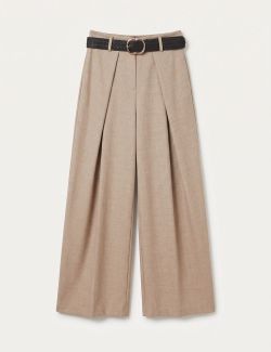 Pantalón Palazzo Fluido Beige