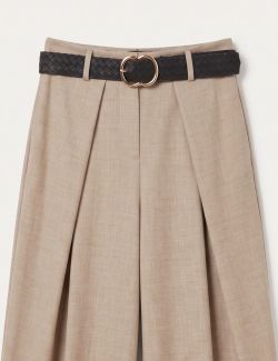 Pantalón Palazzo Fluido Beige