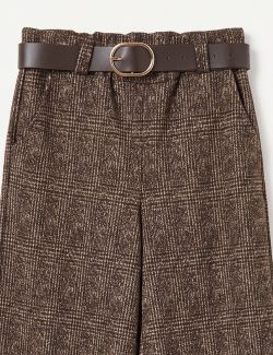 Pantalón Palazzo Jaspeado Marrón