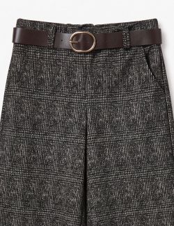 Pantalón Palazzo Jaspeado Negro