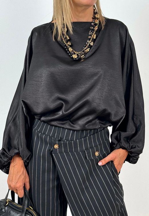Pantalón Sastrero Asimétrico Negro
