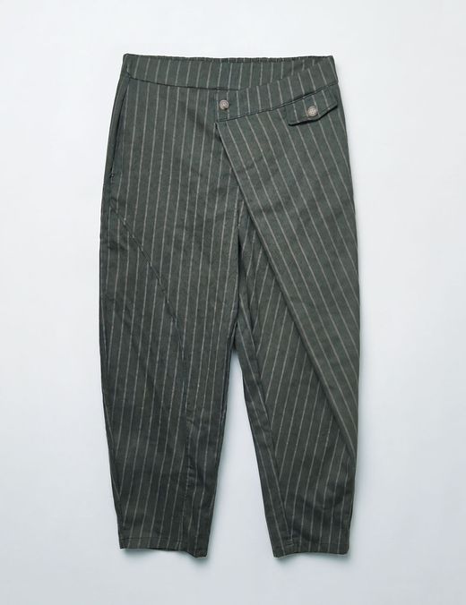 Pantalón Sastrero Asimétrico Verde Kaki