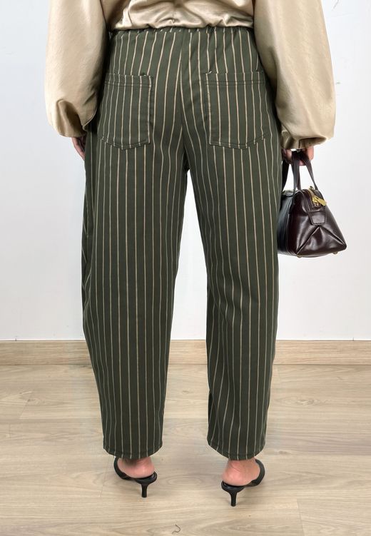 Pantalón Sastrero Asimétrico Verde Kaki