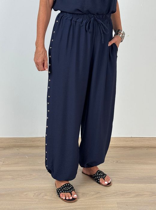 Pantalón tachas Subur marino