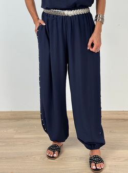 Pantalón tachas Subur marino
