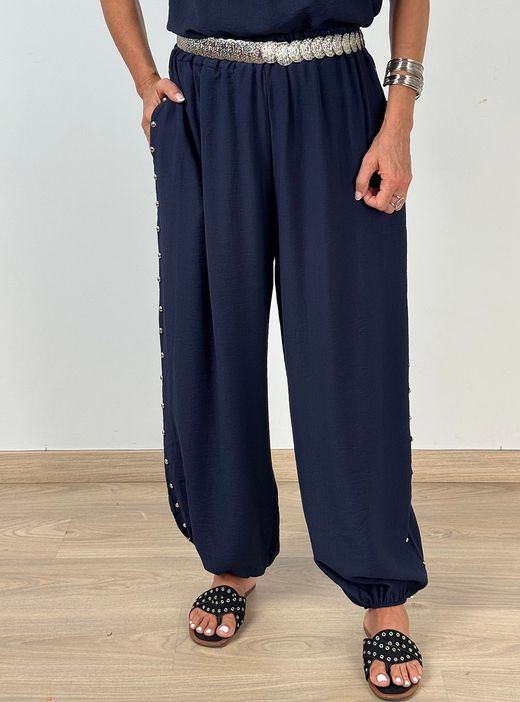 Pantalón tachas Subur marino