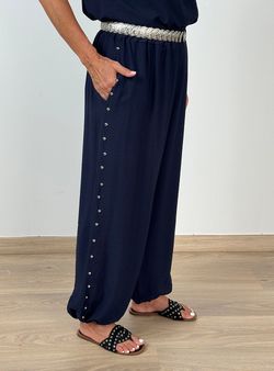 Pantalón tachas Subur marino