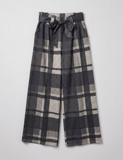 Pantalón Tartán negro-gris