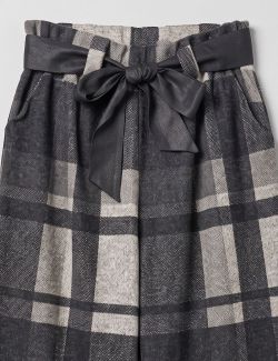 Pantalón Tartán negro-gris