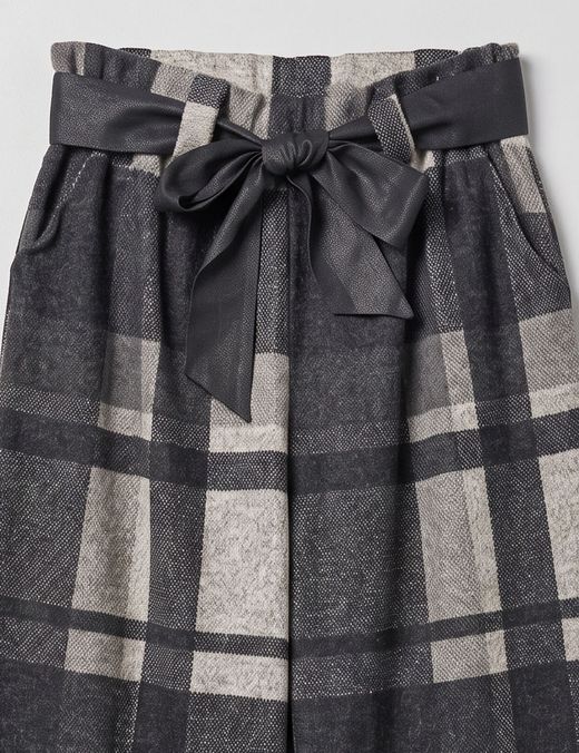 Pantalón Tartán negro-gris