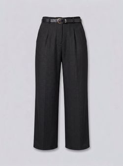 Pantalón texturizado negro