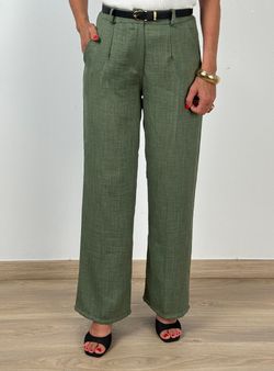 Pantalón texturizado negro