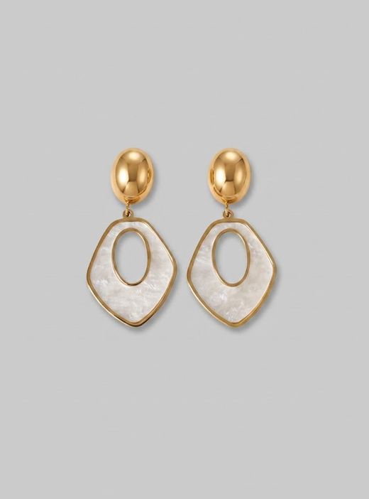 Pendientes Gold Nácar
