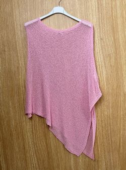 Poncho calado Begur rosa