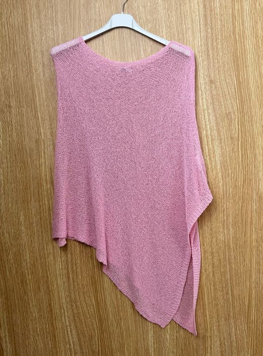 Poncho calado Begur rosa