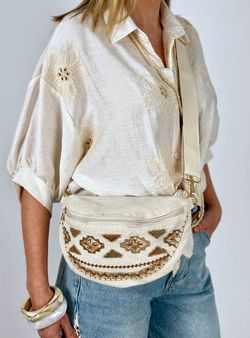 Riñonera Boho beige