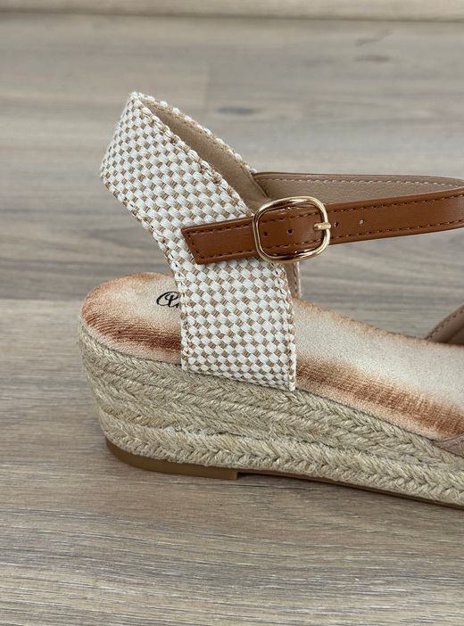 Sandalias de Cuña beige