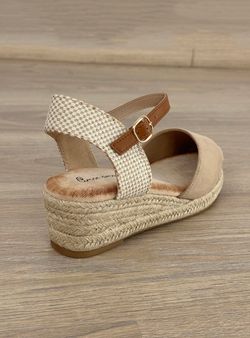 Sandalias de Cuña beige