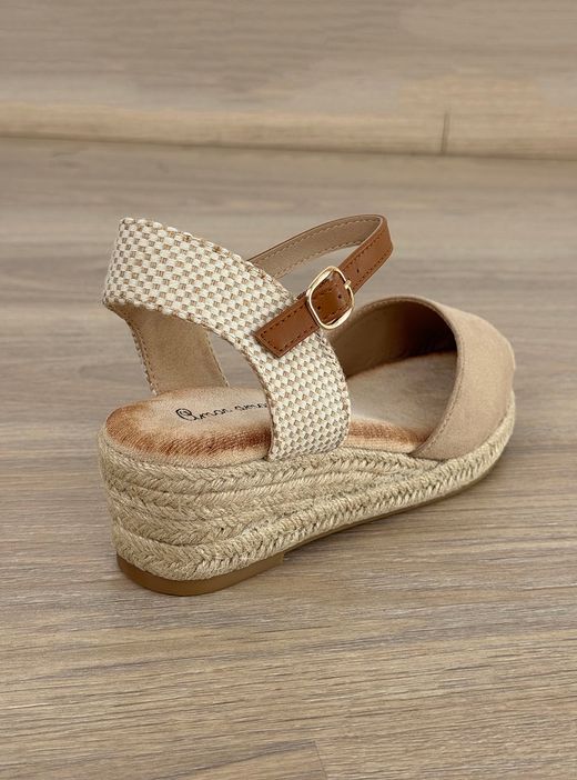 Sandalias de Cuña beige