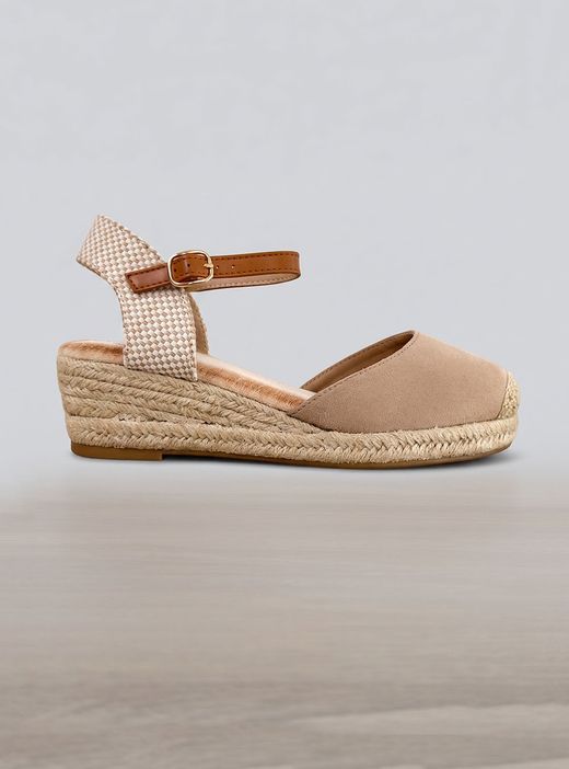 Sandalias de Cuña beige