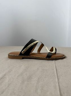 Sandalias Serpiente negro-oro