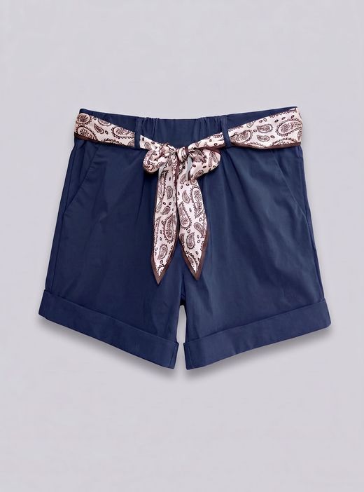 Short bandana azul marino