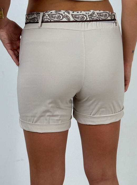 Short bandana beige