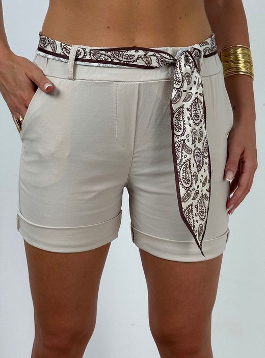 Short bandana beige