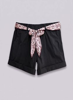 Short bandana negro