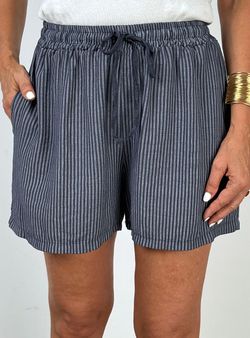 Short rayas azul marino