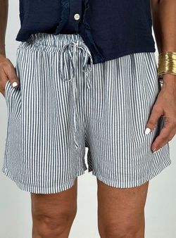 Short rayas blanco-azul