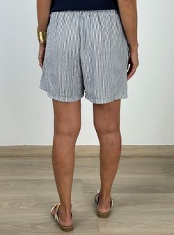 Short rayas blanco-azul