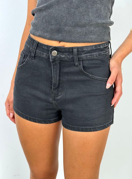 Shorts Estrella Purpurina negro