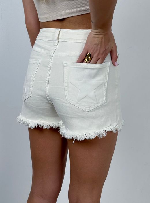 Shorts Vaqueros Star white
