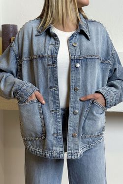 Sobrecamisa tejana azul delavado