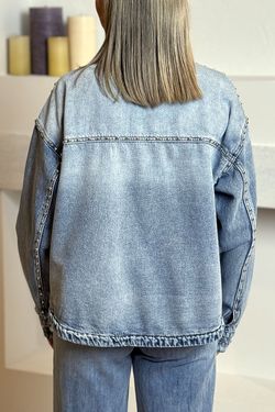 Sobrecamisa tejana azul delavado