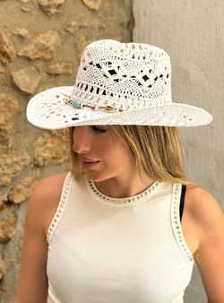 Sombrero Boho blanco