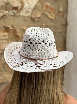 Sombrero Boho blanco