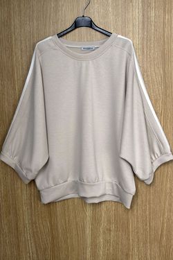 Sudadera chándal beige